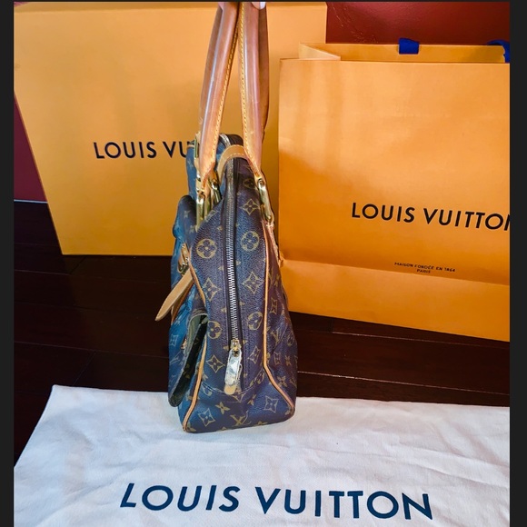 Louis Vuitton Manhattan GM Monogram & Leather Bag - Picture 5 of 8